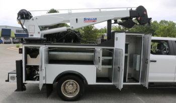 2024 Ford F550 Service Truck, 7k Miles, 4×4, Diesel, Lube Skid, Stellar 7621 Crane, TMAX Mechanics Body full