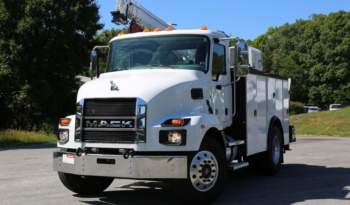 2023 Mack MD6 Service Truck, Under CDL, Cummins Diesel, 87k Miles, 3k Hours, Stellar 12630 Crane full
