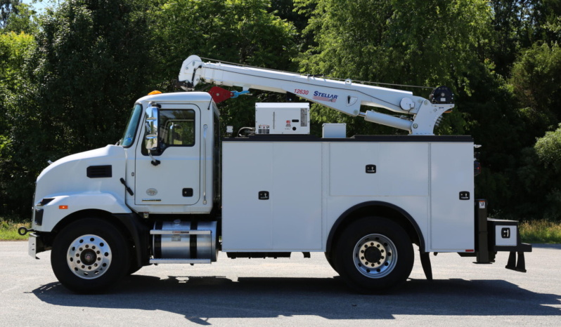 2023 Mack MD6 Service Truck, Under CDL, Cummins Diesel, 87k Miles, 3k Hours, Stellar 12630 Crane full