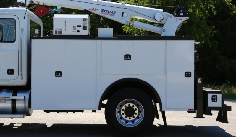 2023 Mack MD6 Service Truck, Under CDL, Cummins Diesel, 87k Miles, 3k Hours, Stellar 12630 Crane full