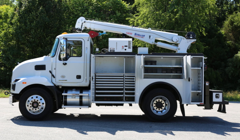 2023 Mack MD6 Service Truck, Under CDL, Cummins Diesel, 87k Miles, 3k Hours, Stellar 12630 Crane full