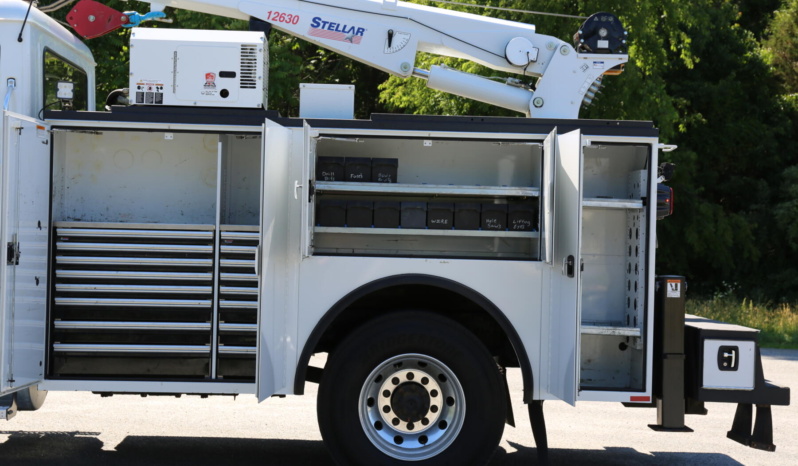 2023 Mack MD6 Service Truck, Under CDL, Cummins Diesel, 87k Miles, 3k Hours, Stellar 12630 Crane full