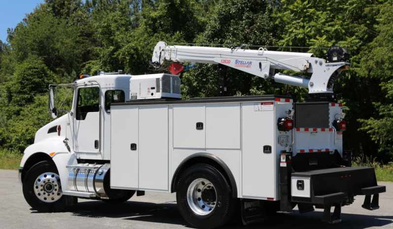2021 Kenworth T270 Mechanics Truck, Under CDL, Air Ride, PX7 Diesel, 108k Mi/3700 Hrs, Stellar 12630 Crane full
