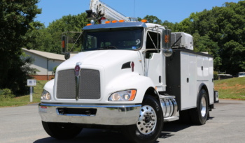2021 Kenworth T270 Mechanics Truck, Under CDL, Air Ride, PX7 Diesel, 108k Mi/3700 Hrs, Stellar 12630 Crane full