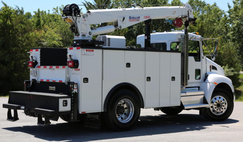 2021 Kenworth T270 Mechanics Truck, Under CDL, Air Ride, PX7 Diesel, 108k Mi/3700 Hrs, Stellar 12630 Crane full
