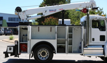 2021 Kenworth T270 Mechanics Truck, Under CDL, Air Ride, PX7 Diesel, 108k Mi/3700 Hrs, Stellar 12630 Crane full