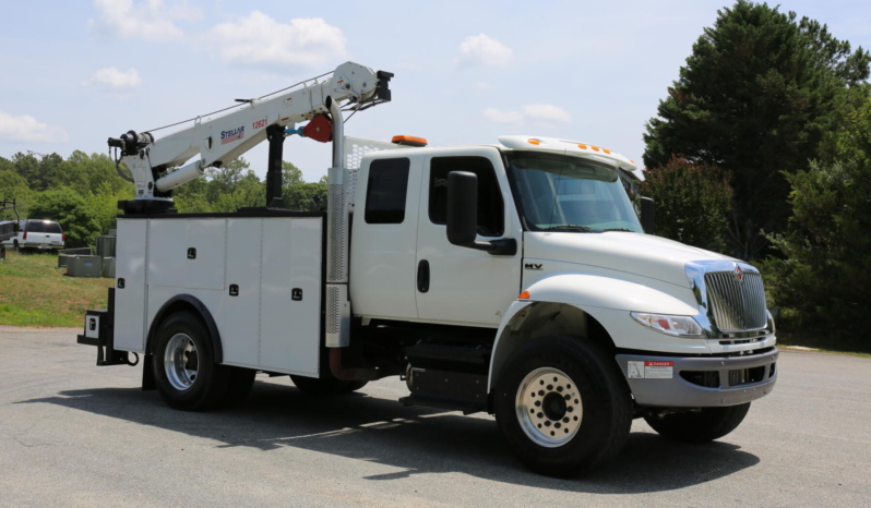 2019 International MV607, Extended Cab Mechanics Truck, Cummins Diesel, 155k Miles, Stellar 12621 Crane, Under CDL full
