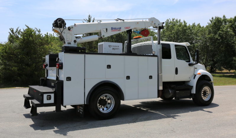 2019 International MV607, Extended Cab Mechanics Truck, Cummins Diesel, 155k Miles, Stellar 12621 Crane, Under CDL full