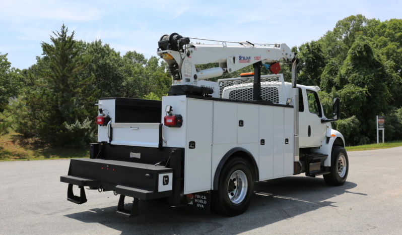 2019 International MV607, Extended Cab Mechanics Truck, Cummins Diesel, 155k Miles, Stellar 12621 Crane, Under CDL full