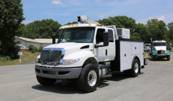 2019 International MV607, Extended Cab Mechanics Truck, Cummins Diesel, 155k Miles, Stellar 12621 Crane, Under CDL full
