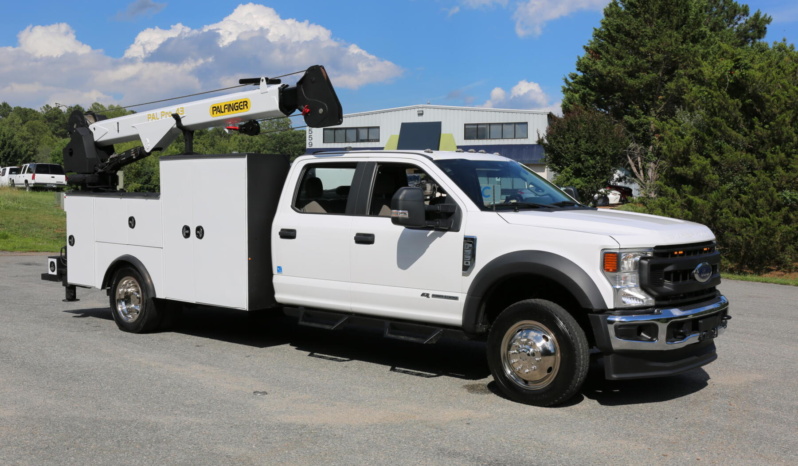 2022 Ford F-550 Mechanics Truck, Crew Cab, 4WD, Diesel, 30k Miles, Palfinger 8k 29′ Crane full