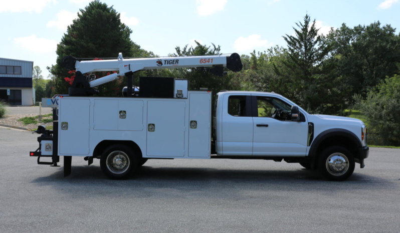 2024 Ford F550 Extended Cab Mechanics Truck, 7.3 V8, 100 Miles, 4×4, STI Service Body, Tiger 6541 Crane full