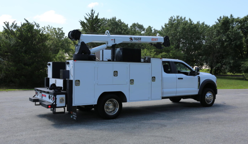 2024 Ford F550 Extended Cab Mechanics Truck, 7.3 V8, 100 Miles, 4×4, STI Service Body, Tiger 6541 Crane full