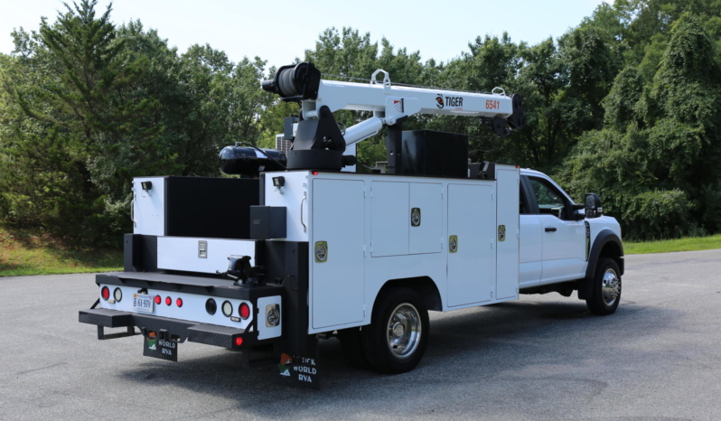 2024 Ford F550 Extended Cab Mechanics Truck, 7.3 V8, 100 Miles, 4×4, STI Service Body, Tiger 6541 Crane full