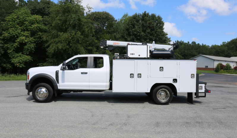 2024 Ford F550 Extended Cab Mechanics Truck, 7.3 V8, 100 Miles, 4×4, STI Service Body, Tiger 6541 Crane full
