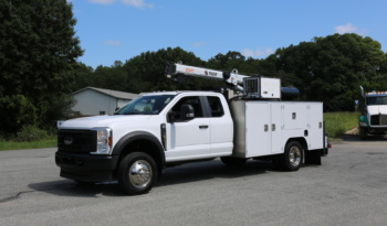 2024 Ford F550 Extended Cab Mechanics Truck, 7.3 V8, 100 Miles, 4×4, STI Service Body, Tiger 6541 Crane full