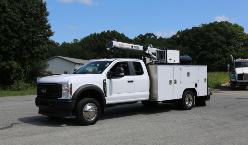 2024 Ford F550 Extended Cab Mechanics Truck, 7.3 V8, 100 Miles, 4×4, STI Service Body, Tiger 6541 Crane full