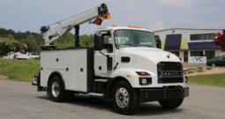 2024 Mack MD6 Mechanics Truck, Under CDL, Cummins Diesel, 57k Miles, Stellar 12630 Crane