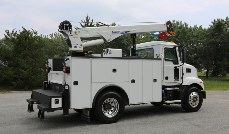 2024 Mack MD6 Mechanics Truck, Under CDL, Cummins Diesel, 57k Miles, Stellar 12630 Crane full