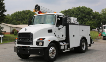 2024 Mack MD6 Mechanics Truck, Under CDL, Cummins Diesel, 57k Miles, Stellar 12630 Crane full