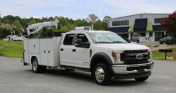 2019 Ford F-550 Mechanics Truck, Crew Cab, 4WD, Diesel, Stellar Service Body, 5521 Crane, 105k Miles