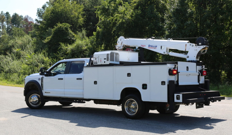 2024 Ford F550 Mechanics Truck, Diesel, 4×4, 64k Miles, Stellar 7621 Crane, Knapheide 11′ Service Body full