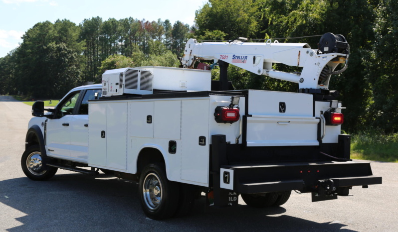 2024 Ford F550 Mechanics Truck, Diesel, 4×4, 64k Miles, Stellar 7621 Crane, Knapheide 11′ Service Body full