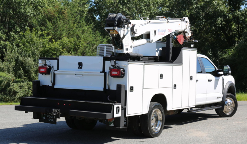 2024 Ford F550 Mechanics Truck, Diesel, 4×4, 64k Miles, Stellar 7621 Crane, Knapheide 11′ Service Body full
