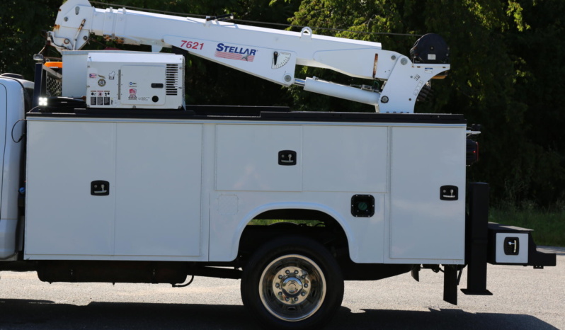 2024 Ford F550 Mechanics Truck, Diesel, 4×4, 64k Miles, Stellar 7621 Crane, Knapheide 11′ Service Body full