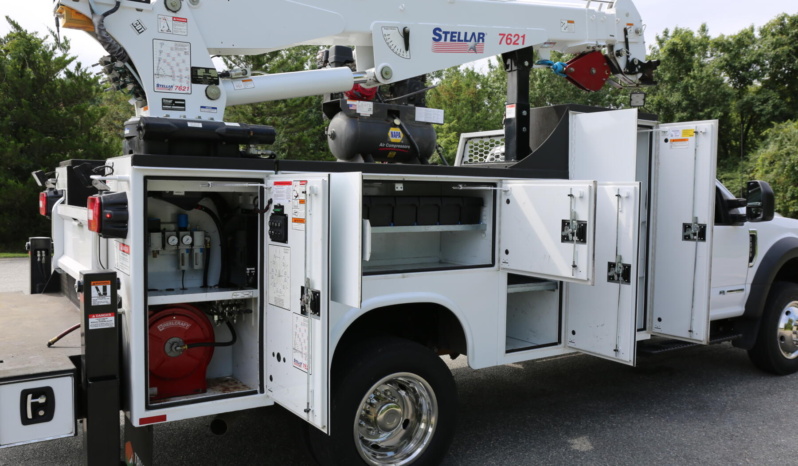 2021 Ford F600 Mechanics Truck, Stellar 7621 Crane, 150k Miles, 6.7 Powerstroke Diesel full