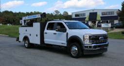 2024 Ford F-550 Mechanics Truck, 61k Miles, 4WD, Crew Cab, Autocrane HC7, Diesel