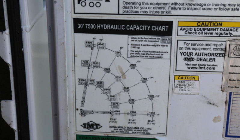2025 Ford F550 Mechanics Truck, Diesel, 4WD, Crew Cab, IMT 7500-30 Crane, 41k Miles full