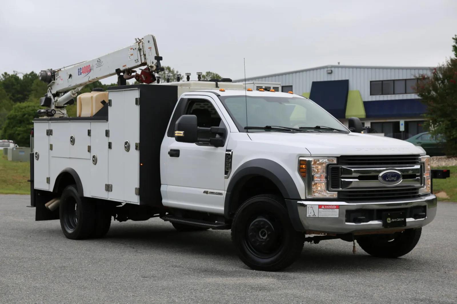 2019 Ford F550 Mechanics Truck, EC4000 Crane, 11′ Stellar Bed, Lube Skid, 4×4, Diesel, 171k Miles — Exterior 5