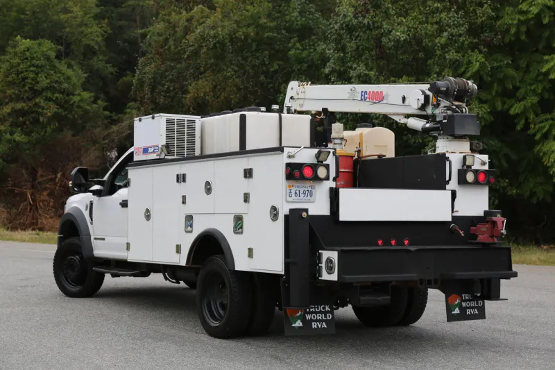 2019 Ford F550 Mechanics Truck, EC4000 Crane, 11′ Stellar Bed, Lube Skid, 4×4, Diesel, 171k Miles — Exterior 7
