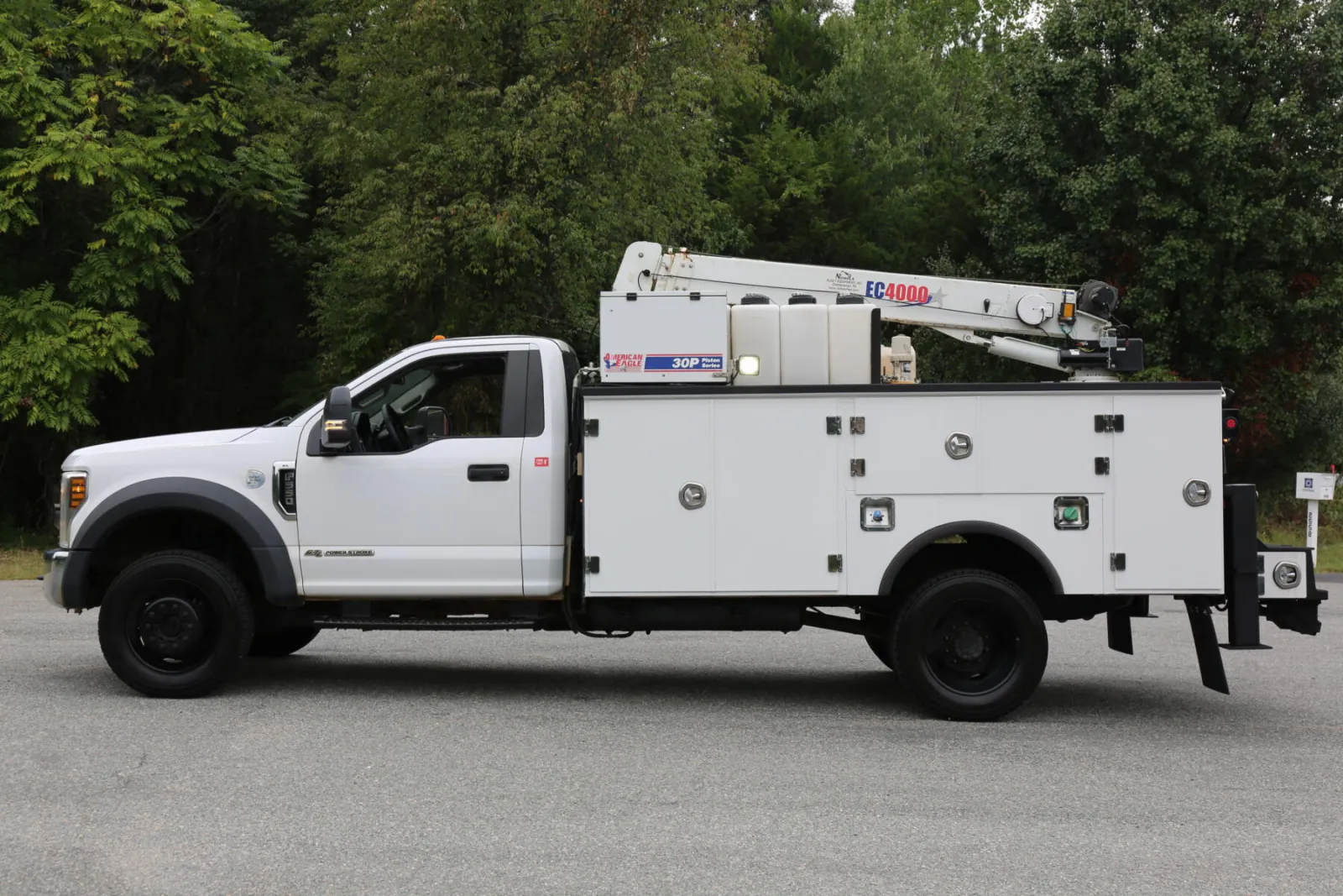 2019 Ford F550 Mechanics Truck, EC4000 Crane, 11′ Stellar Bed, Lube Skid, 4×4, Diesel, 171k Miles — Exterior 20