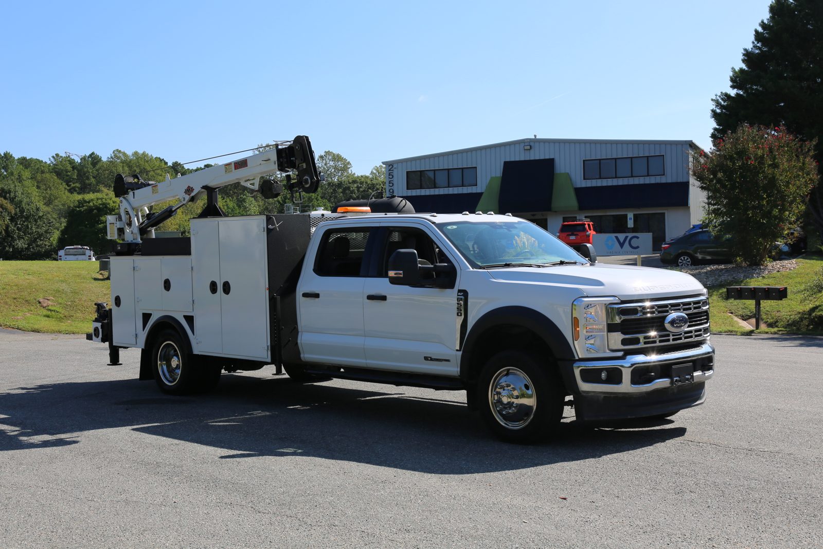 Ford F-550 service truck with crane at Truck World RVA